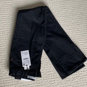 Zara High Rise Slim Fit Split Hem Jeans